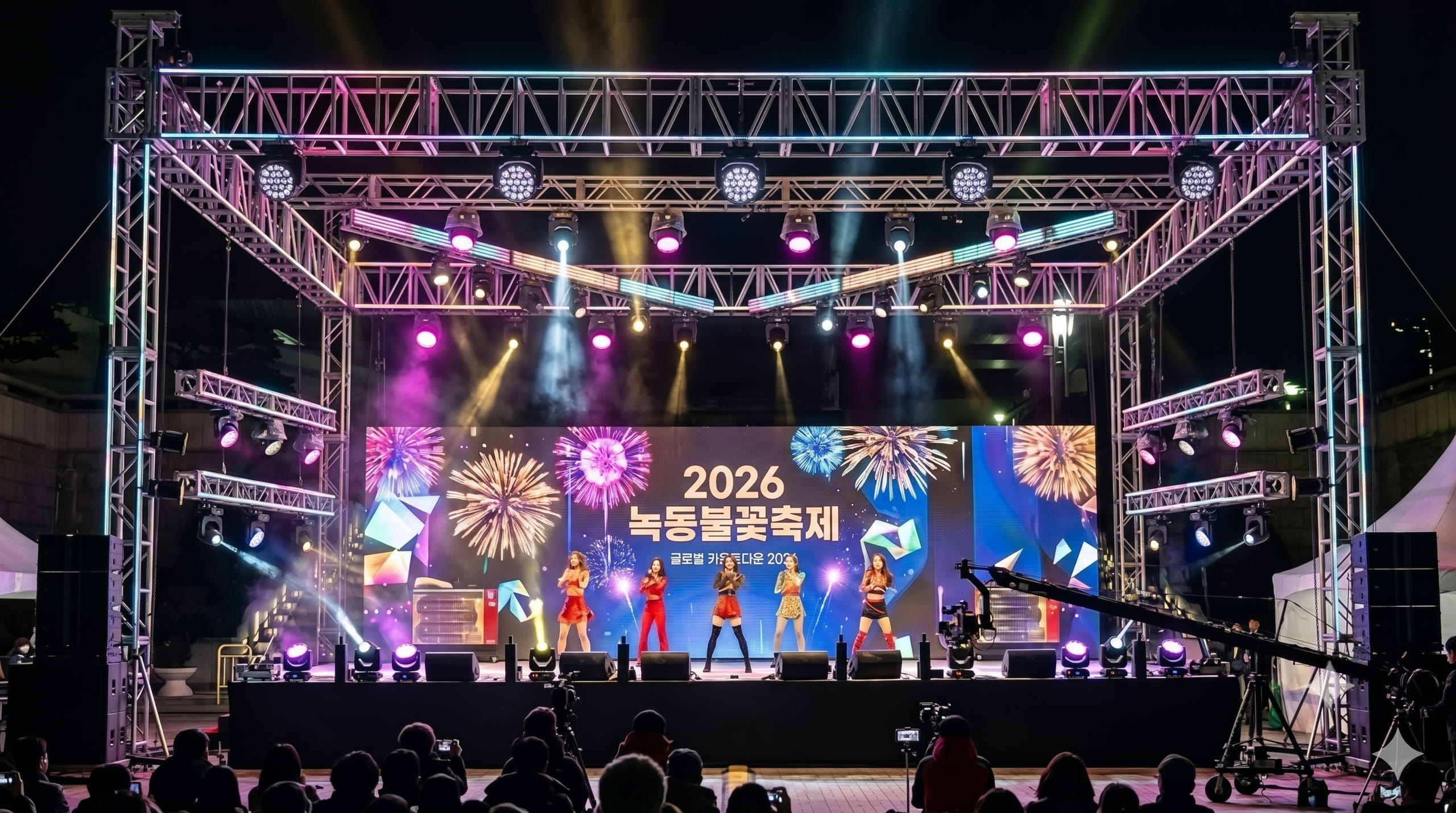 큰길이벤트기획 — 2026 녹동불꽃축제 무대